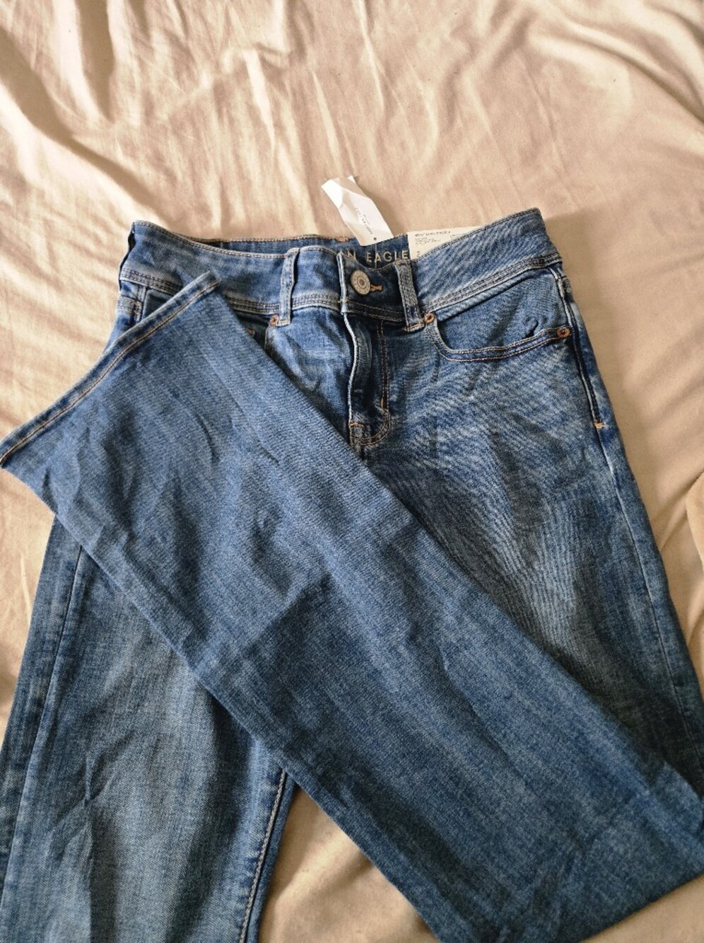 American Eagle Outfitters Women's Blue Bootcut Straight Jeans